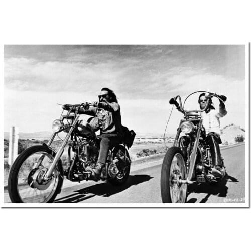 Art Silk Print Easy Rider 1969 Classic Hot Movie Poster For Room Decor