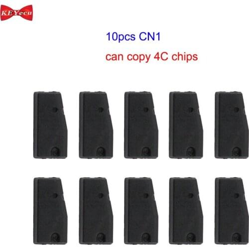 KEYECU 10pcs CN1 Can Copy 4C Transponder Chip for CN900 or ND900 Can Be Used Many Times