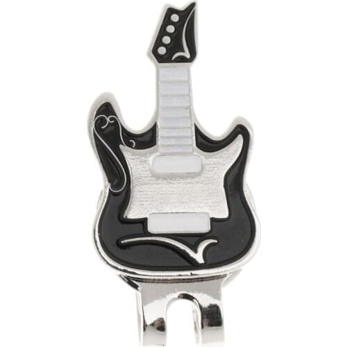 MagiDeal Sturdy Electronic Guitar Hat Clip Golf Ball Marking Fit for Golf Cap Visor