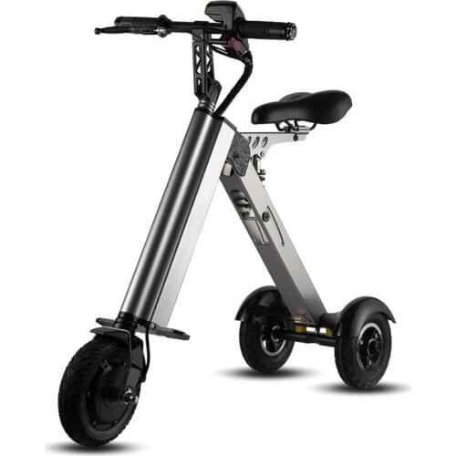 K7S Simple Shape Mini E-Bike Three-wheel Foldable Electric Scooter For Adult Intelligent Electric Bike Bicycle 250W 36V 7.8Ah