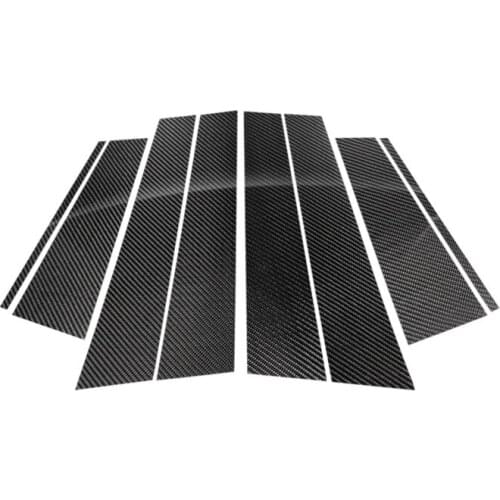 Fit For Mercedes-Benz E-Class B-pillar stickers carbon fiber exterior styling window decoration strip modification accessories