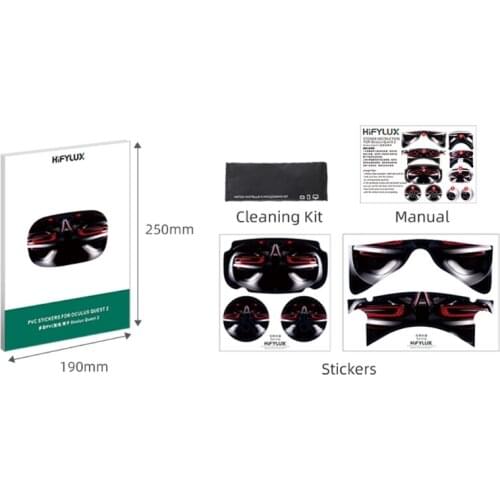 Sticker Decals Skin Protective Scotchcal Film for-Oculus Quest 2 VR Headset B85B