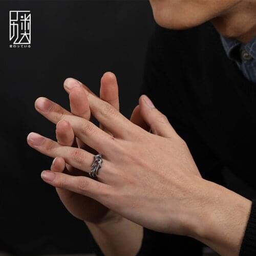 New 2021 Design Rattan Retro Charm Opening Adjustable Rings for Women Men Luxury Jewelry Gothic Resizable Ring Wholesale Bulk