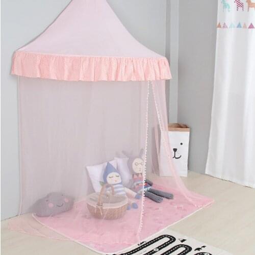 New moon design pink color children game room kids play house Teepee