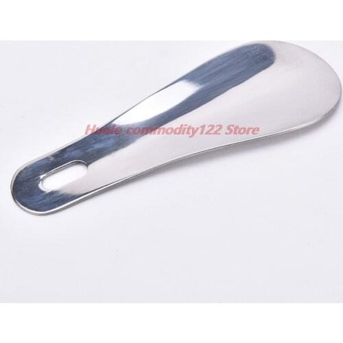 New 10 cm Stainless Steel Shoe Horn Spoon Shoehorn Shoe Lifter For Foot Care Tool Silver Color