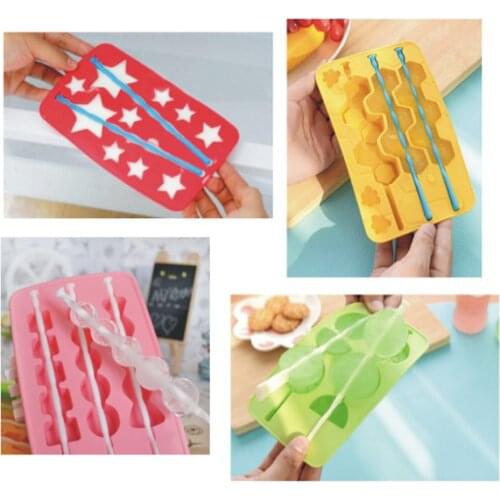 Silicone Ice Cream Mold DIY Homemade Mould Freezer Tray Ice Cream Makers