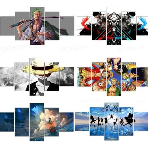 HD Printed 5 Panel Modular Pictures luxury Car Poster Painting On Canvas Wall Art Framework Home Decorative Room Decoration