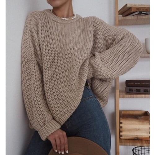 Foridol oversized sweater pull femme women knitted casual jumper basic white pullovers women sweater 2020
