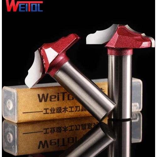 Weitol free shipping 1pcs 1/2*37.7mm solid carbide Classical plunge router bits classical pattern bits carving tool for PVC