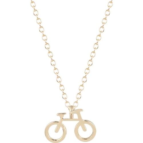 10pcs Creative Women Necklaces Bike Pattern Lovely Jewelry for Girls Gifts Bicycle Pendant Necklace