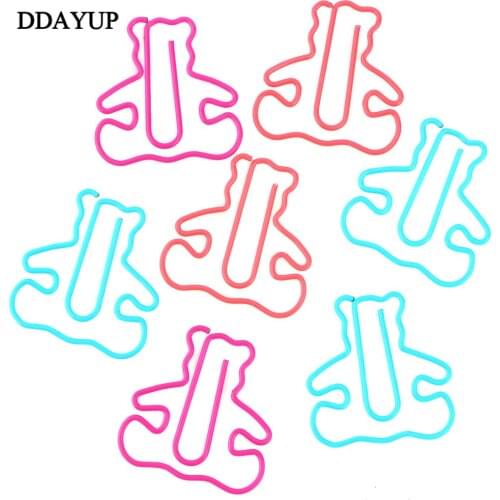 10pcs/pack Funny Bear Shape Paper Clip Decoration Memo Clip Notes Letter Notebook Bookmarks Office Supplies Clip Stationery gift