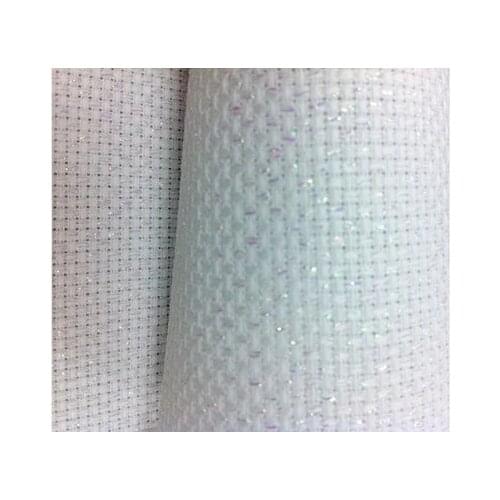 14CT metallc aida Your Best Choice 14CT Cross Stitch Fabric Best Quality Aida Cloth White/Black/Red 50X50cm