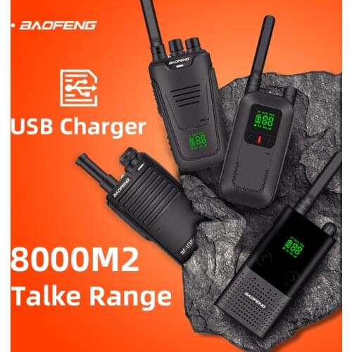 2pcs Baofeng Mini walkie talkie series 50KM small hand-held outdoor 5W ham transmitter 1800mAh two way radio