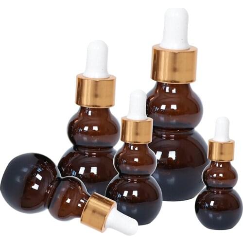 2Pcs Dark Brown Gourd Essential Oil Bottling High-grade Essential Oil Bottling