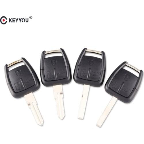 KEYYOU For Chevrolet Astra Corsa Opel 3 Button Car Key Remote Key Shell Fob Case Cover With YM-28/HU46/HU43/HU100 Key Blade