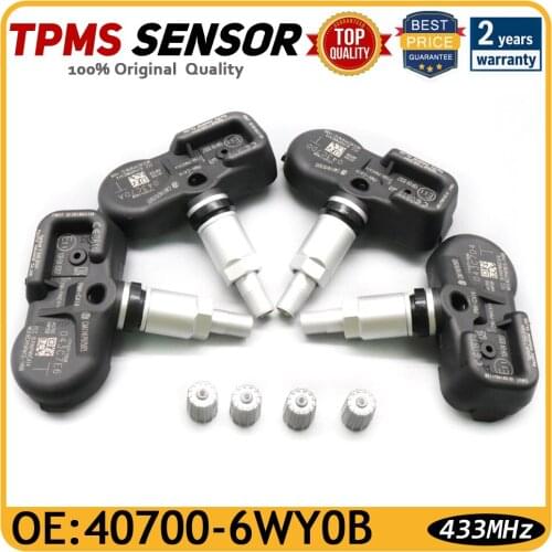 40700-6WY0B Car TPMS Tire Pressure Monitoring Sensor For Infiniti Q70 Qx QX50 QX70 QX80 2013-2020 433MHz PMV-CA14 40700-6WY0A