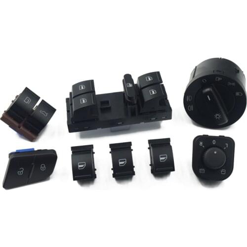 Lock / unlock tailgate & fuel flap Window headlight mirror switch for VW Passat b6 3C 2006-2011 1K0941431N 1K0959565J 1F0959855