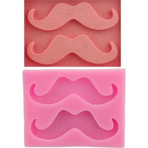 Large beard croissant silicone cake mold DIY silicone fondant baking tool for cake decorating ice tray mold