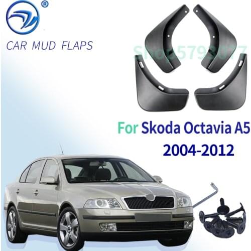 Car Mud Flap Front Rear Fender Splash Guards Mud Flaps Mudguards For Skoda Octavia 2 A5 Sedan Combo 2005 - 2013 2012 Accessories
