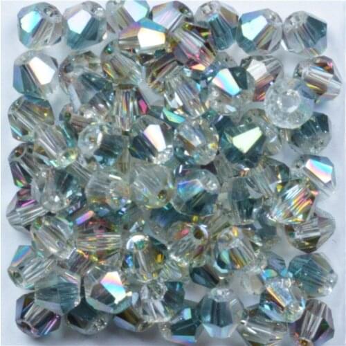 Hot 4mm 100pcs/lot Bicone 5301 Austrian crystals beads Loose Spacer Bead for DIY Jewelry Making U pick colors