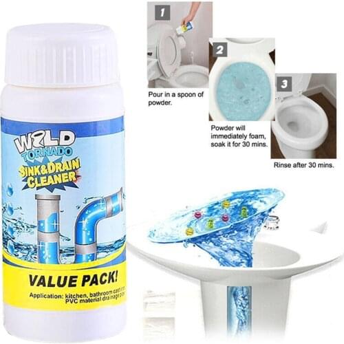 Household Tornado Powerful Sink & Drain Cleaner Quick Foaming High Efficiency Clog Remover Toilet Clogging Cleaning Tool
