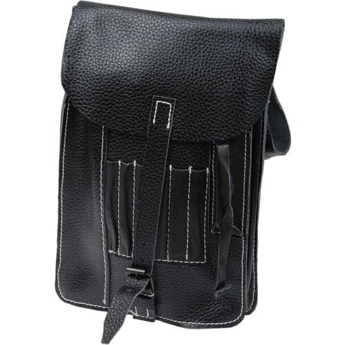 WWII GERMAN ARMY OFFICER M35 BLACK LEATHER MAP POUCH CASE