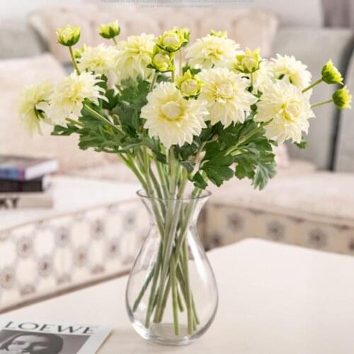 Flower head artificial hydrangea chrysanthemum ball fake silk flower DIY home garden wedding party shop decoration