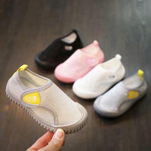 Children Indoor Shoes Girls Baby Fashion Bling Bling Nursery Kids Breathable Mesh Shoes Boys Spring Soft Non-slip Toddler Shoes
