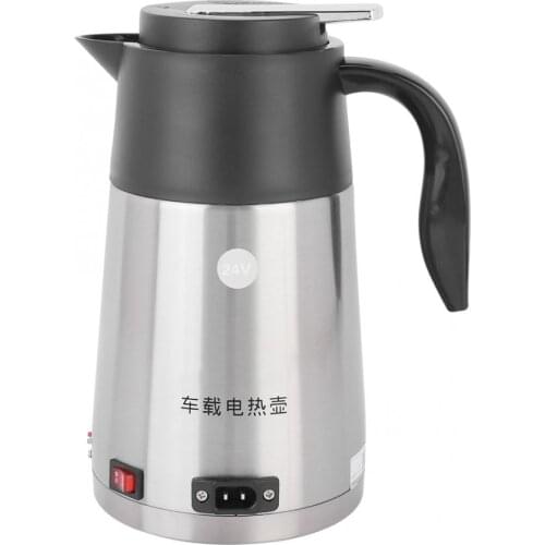 Electric Kettle 1.2L 24V Portable Truck Car Electric Kettle Boiling Coffee Water Heater Heating Cup Mug chaleira