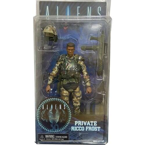 Aliens Private Ricco Frost PVC Action Figure Alien Vs Predator Figure Collectible Model Toy 18cm