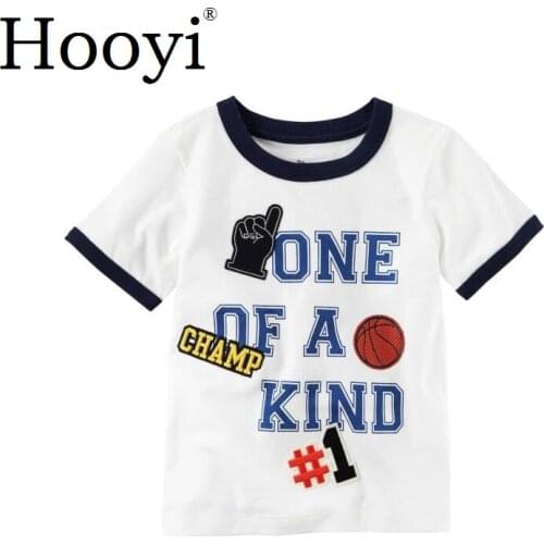 Basketball Champion Baby Boy T-Shirts Children Tee Shirts Newborn T Shirt Summer Toddler Tops 100% Cotton 6-24 Month Jersey