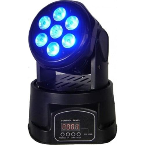 Hot Sell RGBW wash 84w 4 in 1 LED Mini Moving Head Light with 7x12W LED Stage Light for club DJ disco bar party and Show
