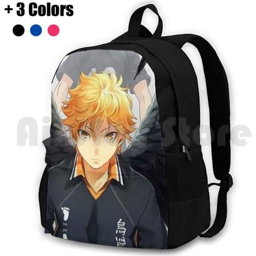 Hinata &Amp ; Kageyama Outdoor Hiking Backpack Riding Climbing Sports Bag Haikyuu Haikyu Kurasuno Hinata Shoyo Shoyou Tobio