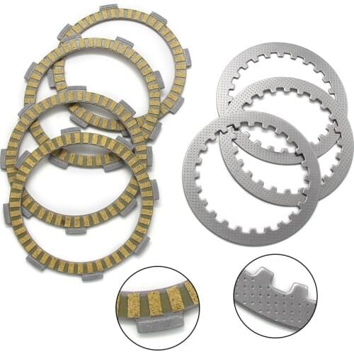 Motorcycle Clutch Friction Disc Plate Kit For Yamaha ATV YFM125R RAPTOR XT125X XT125R YBR125 ED Custom Motorcycles Accessories
