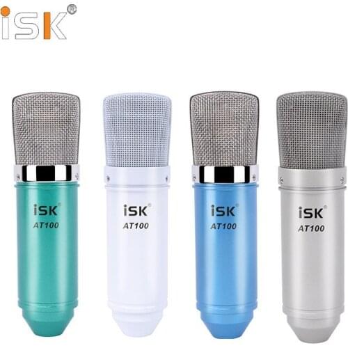 ISK AT100 Microphone Condenser Studio Hanging Mic Gaming Mic for Computer Recording Studio Performance karaOke with Shock Mount