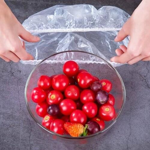 100pcs Disposable Food Cover for Refrigerator Anti-flavor Heat Preservation Dust-proof Kitchen Essentials Plate Bowl Cover