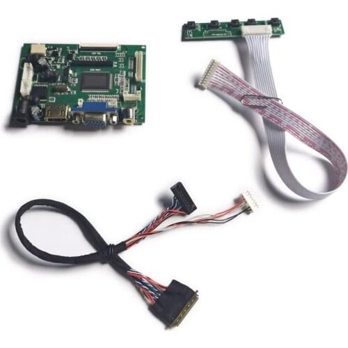 LVDS for B116XW01/B116XW02/B116XW03/B125XW01/B125XW02 VGA AV matrix 60Hz WLED 1366*768 LCD monitor drive board kit 40 Pin