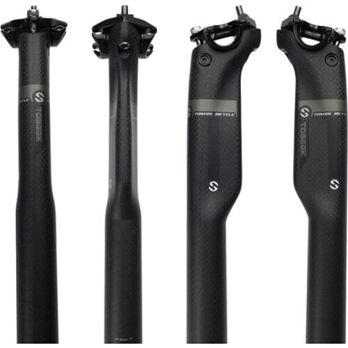 3 Karat Matte Full Carbon Saddle Support Mtb Mountain Road Cycling Saddle Support Bicycle Parts 27,2 /30,8 /31,6 *350 /400mm