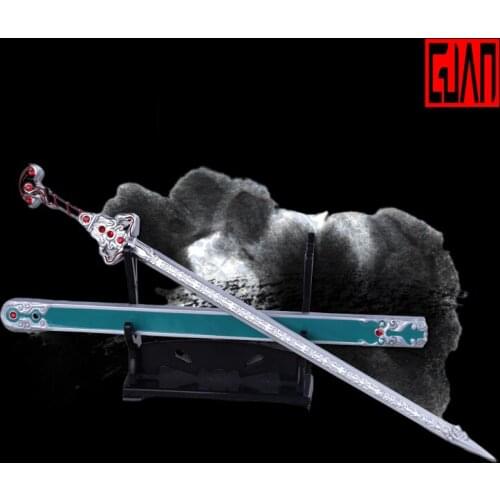Alloy Weapon Model Weapon Props Ornaments Birthday Gifts Exhibition Jewelry Qin Mingyue Ling Virtual Sword with Sheath Weapon