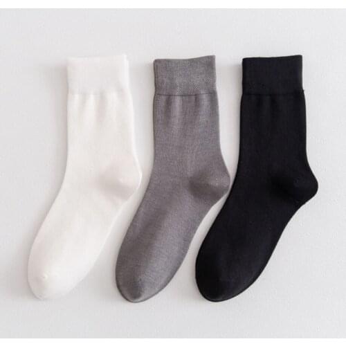 Fashion Mens Solid Cotton Socks Thick Plain Anklets Casual Relaxation Boys Low Cut Multi Colors