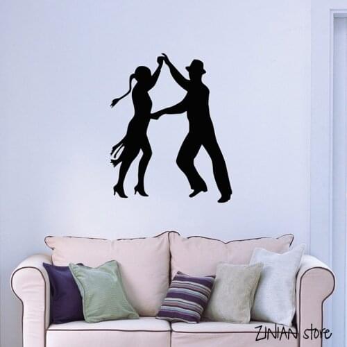 Latin Dance Wall Decals Tango Passion Wall Sticker For Bedroom Dance Room Bedroom Home Decoration Removable Art Mural H080