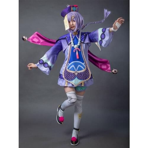 New Game Play Hot~ Genshin Impact QiQi Women Cosplay Costume Halloween Christmas Easter C00056