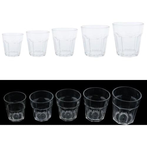 Plastic Drinking Glasses, Clear Acrylic Water Tumblers, Hight Quality Plastic Water Cups, Unbreakable Water Glasses