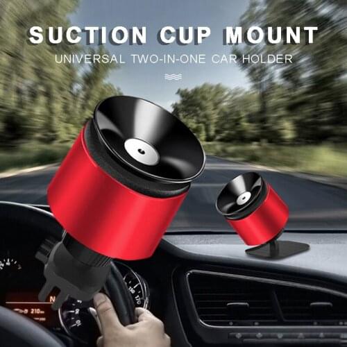 Car Dashboard Holder 2-in-1 Stand Mobile Phone Support Accessories Rotatable Car Suction Cup Dashboard Air Vent Phone Holder