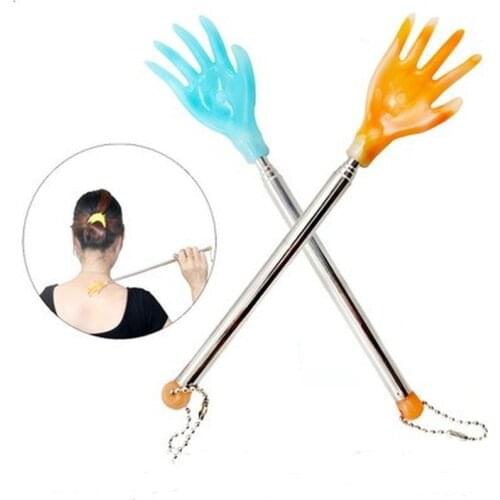 Stainless Steel Adjustable Back Scratcher Back Massage Telescopic Anti Itch Claw Massager Back Massage Tickle Stick for Elders