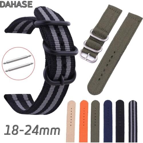 Watch Band 18mm 20mm 22mm 24mm Nylon Knit Watch Strap for Samsung Gear S3 Sport Replacement Wristband for Amazfit MOTO with Pins