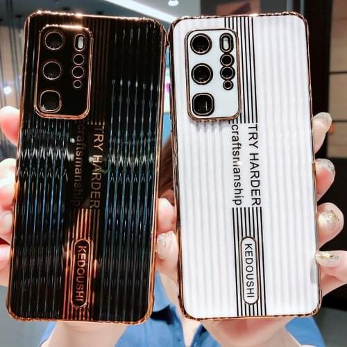Luxury Cute Plating Trunk Silicone Phone Case For Huawei P40 P30 P20 Mate 30 20 Pro Honor 30 Ultra-thin Camera Protection Cover