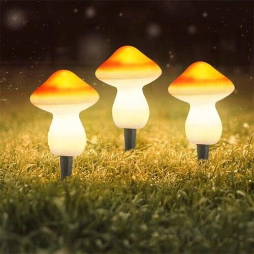 Cute Mushroom Lamp Solar LED Light Colorful Waterproof IP65 Garden Decoration Outdoor Garden Yard Patio Decoration Holiday Light