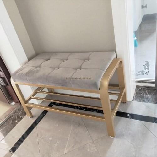 Nordic doorway shoe changing stool simple modern living room sofa stool bedroom bed end stool bench clothing store fitting stool