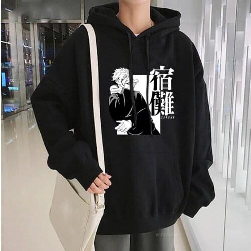 Harajuku Anime Jujutsu Kaisen Ryomen Sukuna Sweatshirt Unisex Funny Japan Comics Clothes Pullover Top Fashion Oversized Hoodies
